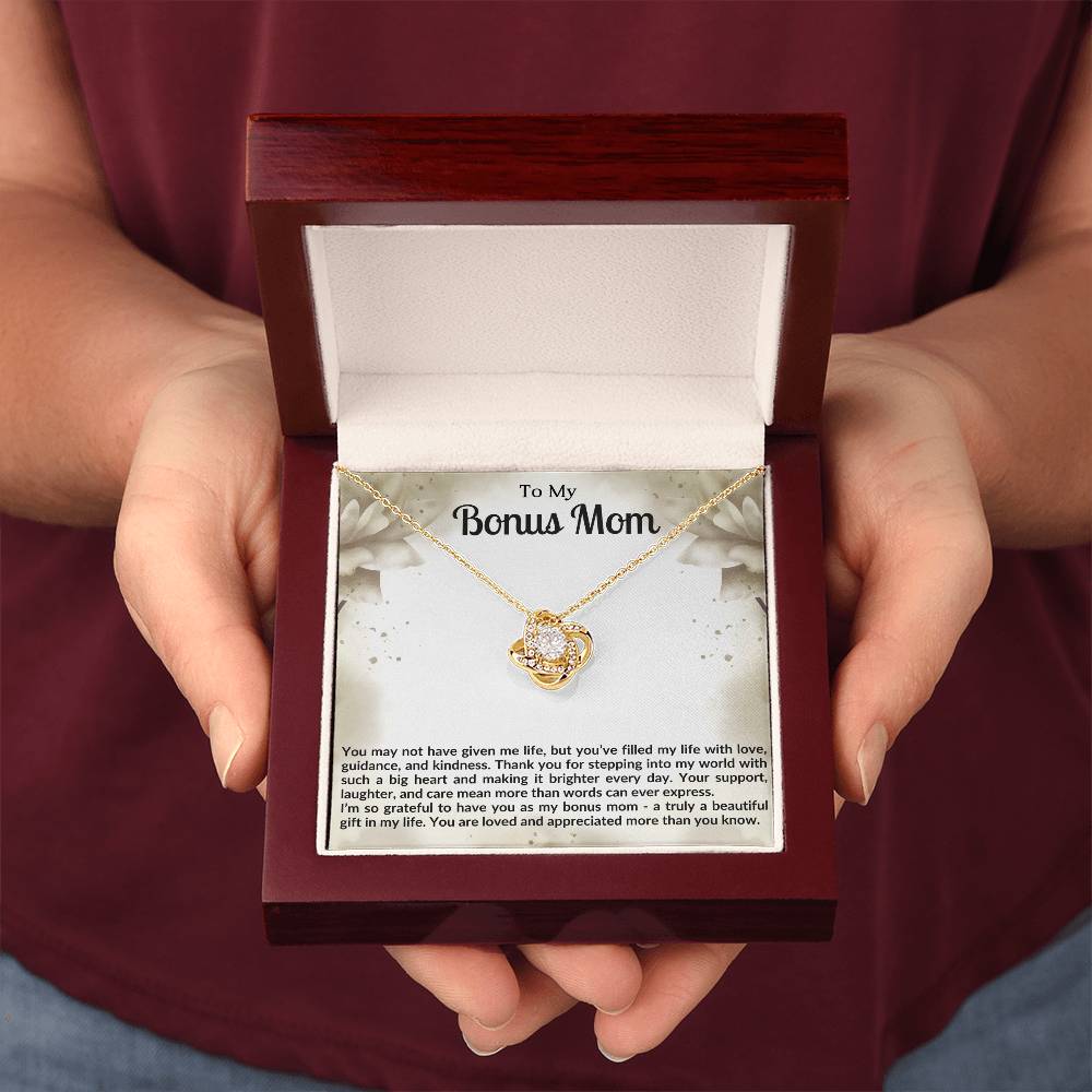 Bonus Mom Knot Necklace Gift