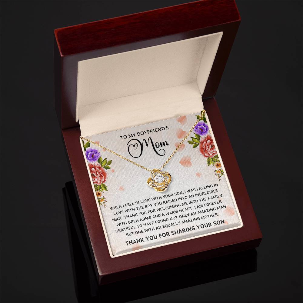 Boyfriend's Mom Love Knot Necklace Gift