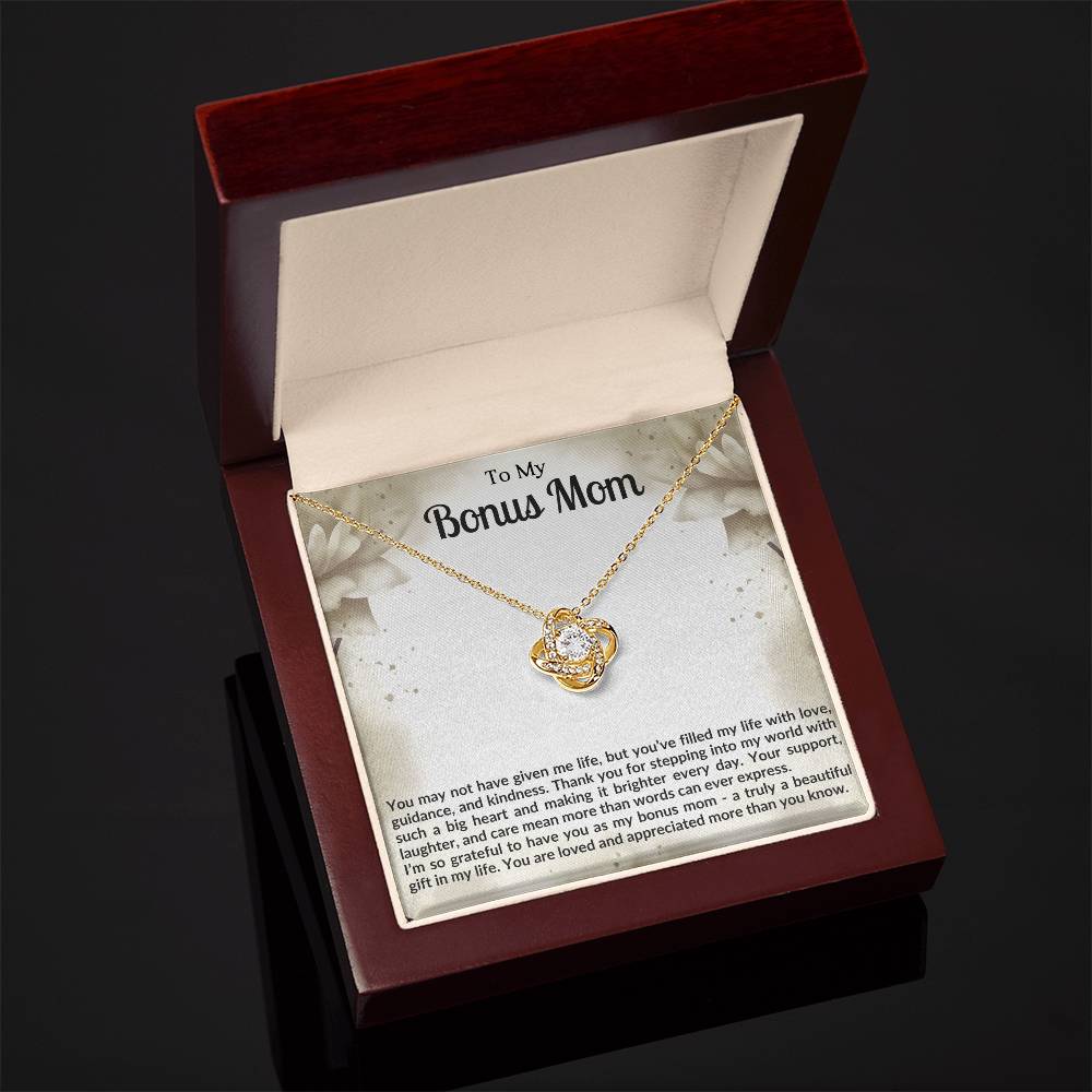 Bonus Mom Knot Necklace Gift