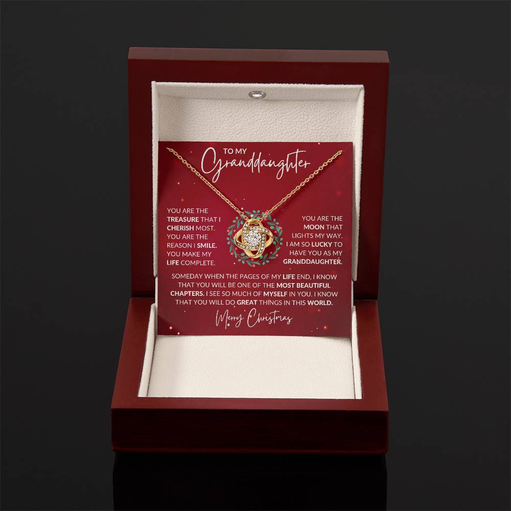 Granddaughter Christmas Necklace Gift-[Heartfelt Family Gift]