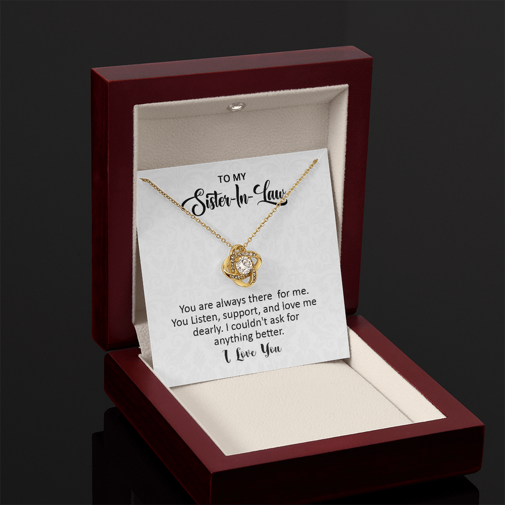 To My Sister in Law Knot Necklace
