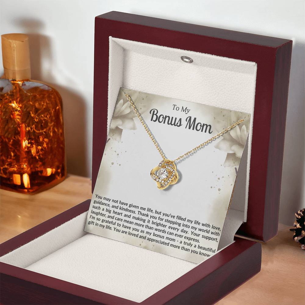 Bonus Mom Knot Necklace Gift