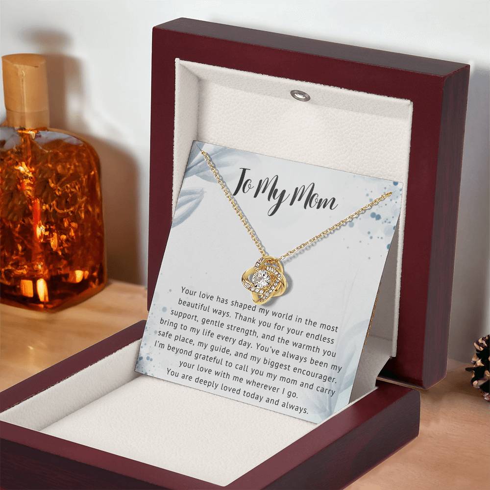 Mom Love Knot Necklace Gift