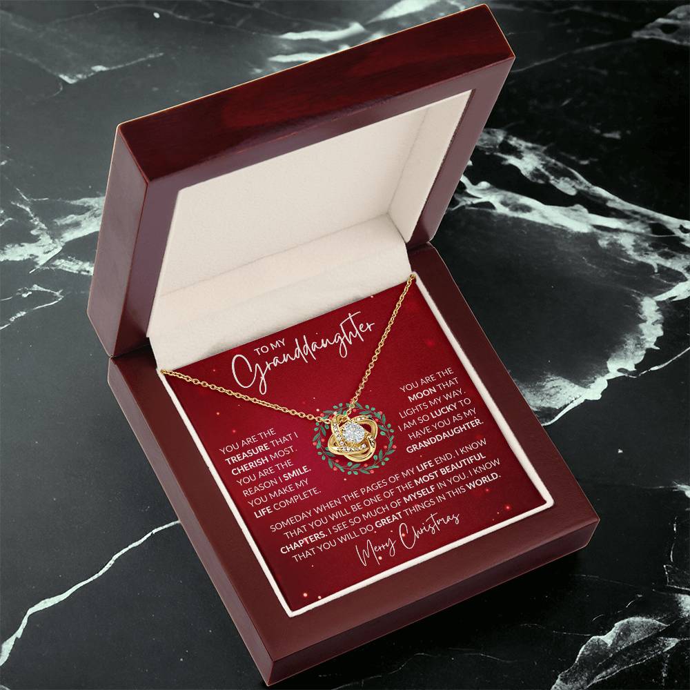 Granddaughter Christmas Necklace Gift-[Heartfelt Family Gift]