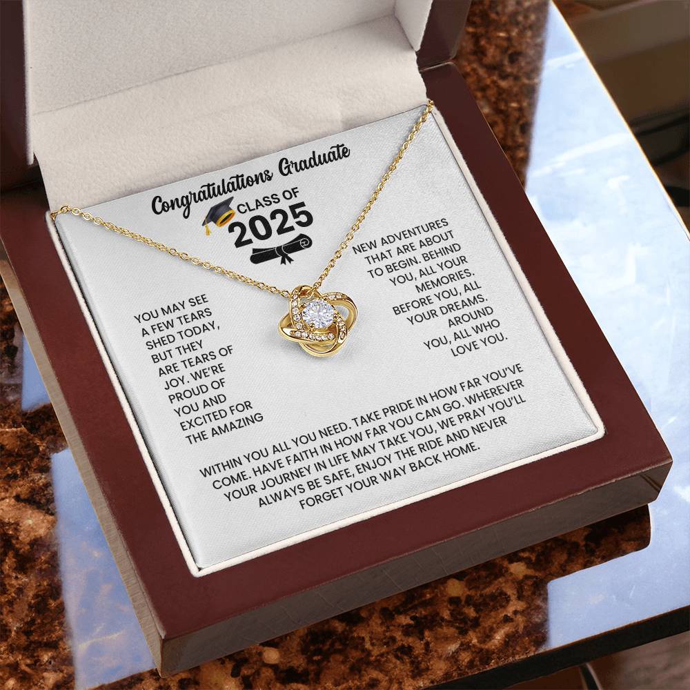 Class of 2026 Graduation Necklace Gift - Love Knot