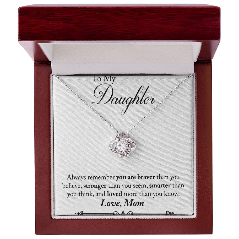 Mom to Daughter Knot Necklace-[Heartfelt Family Gift]