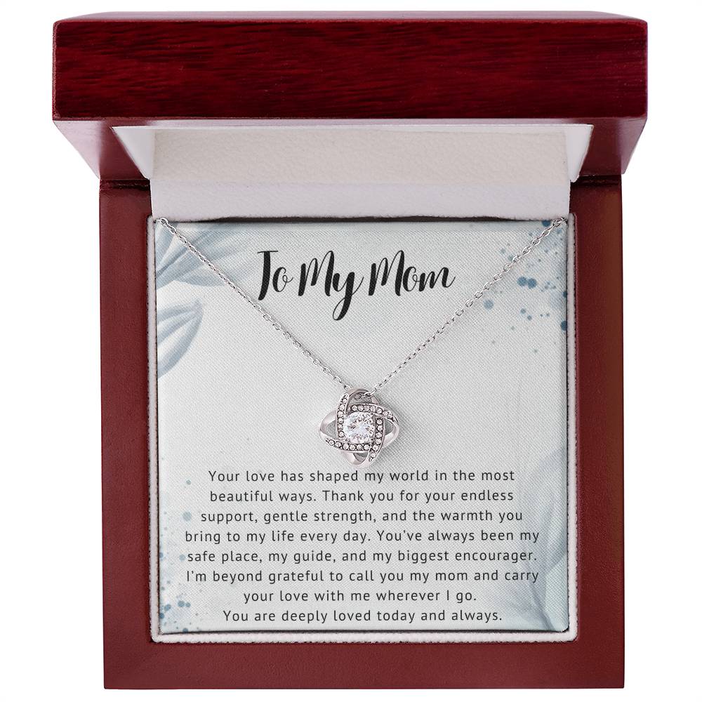 Mom Love Knot Necklace Gift