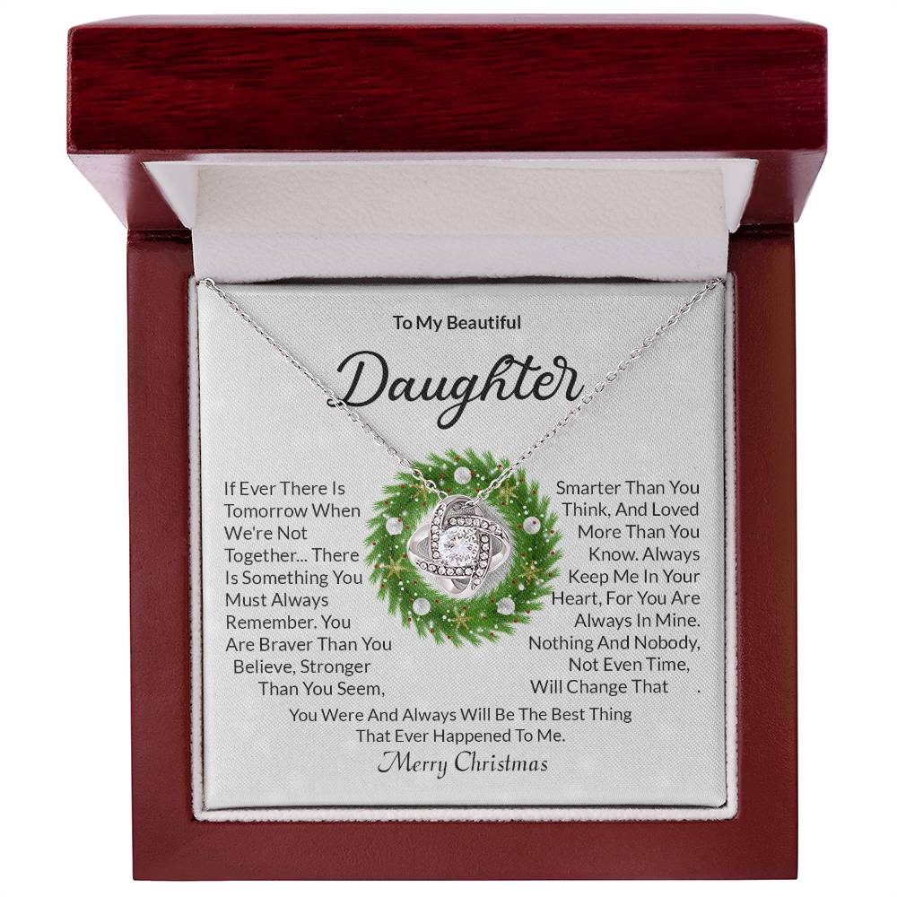 Daughter Christmas Knot Necklace-[Heartfelt Family Gift]