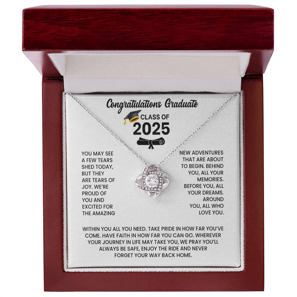 Class of 2026 Graduation Necklace Gift - Love Knot