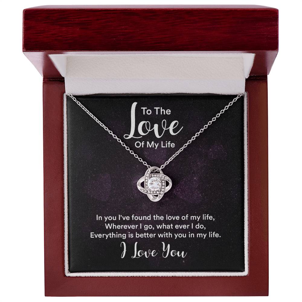 Love of My Life Knot Necklace-[Heartfelt Family Gift]
