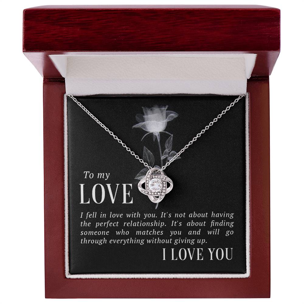 To My Love Knot Necklace-[Heartfelt Family Gift]