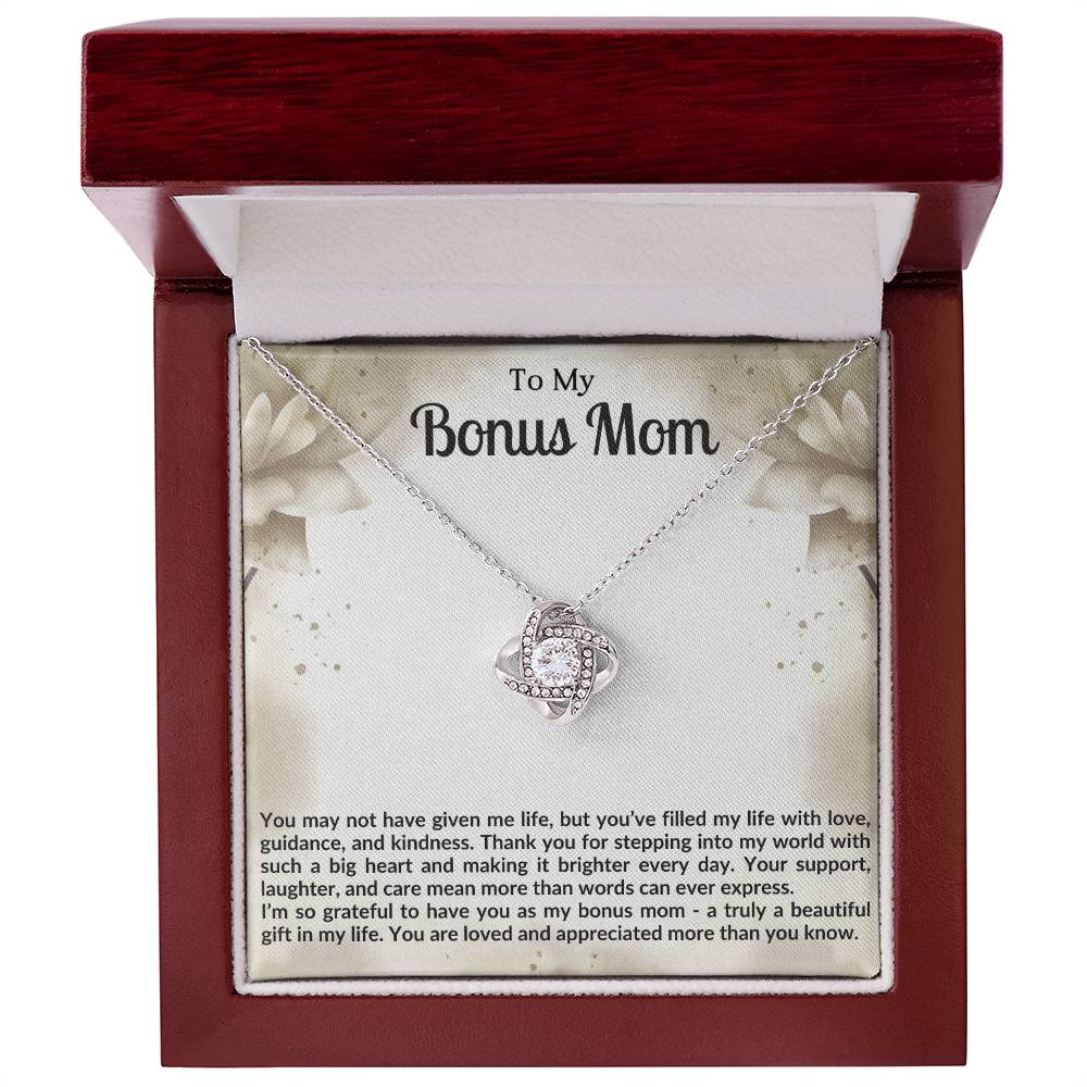Bonus Mom Knot Necklace Gift