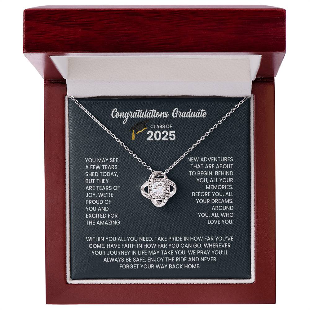 Class of 2026 Graduation Necklace Gift - Love Knot