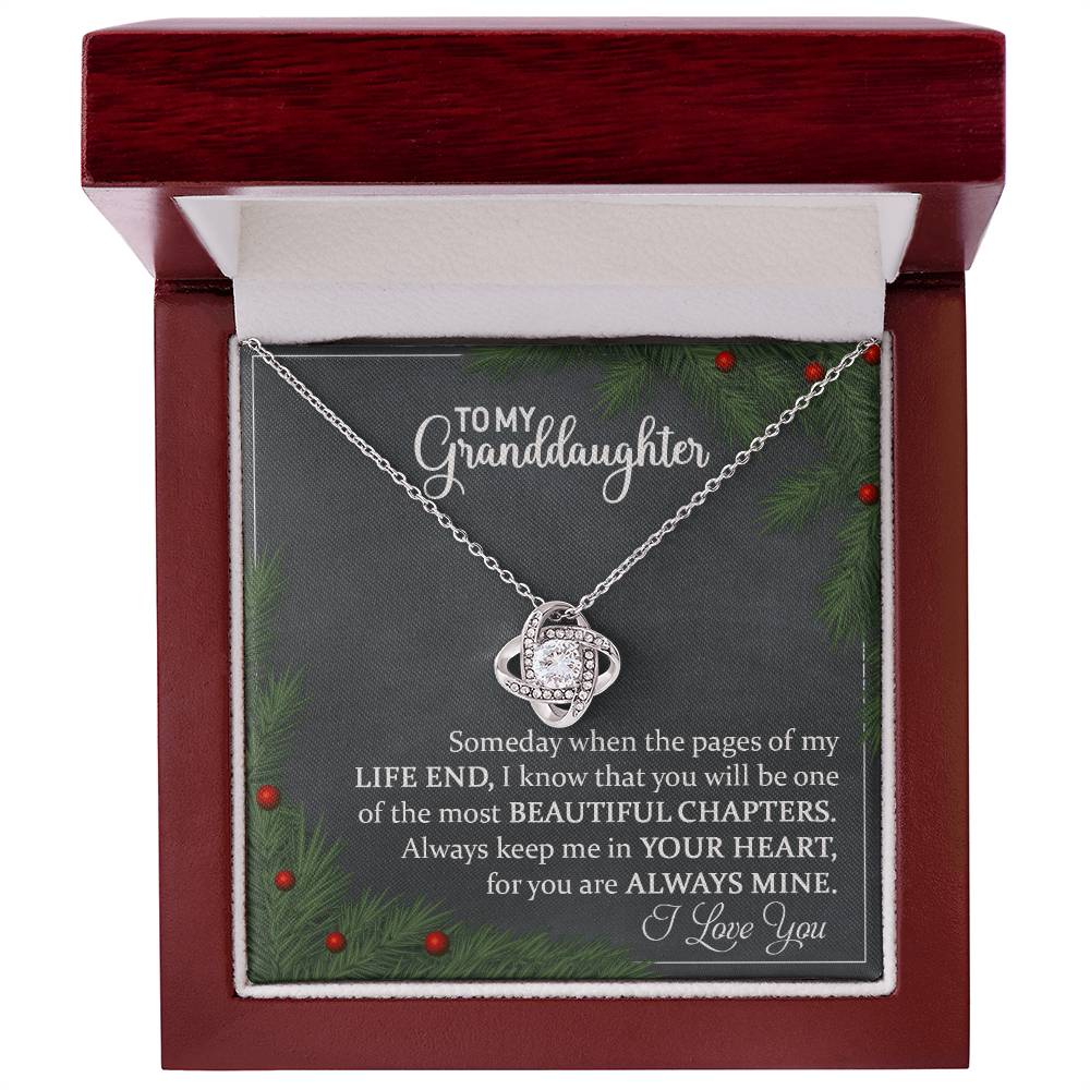 Granddaughter Necklace - Meaningful Christmas Gift for Granddaughter-[Heartfelt Family Gift]