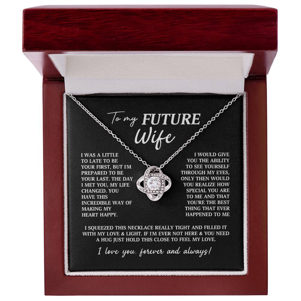 Future Wife Fiancee Love Knot Necklace