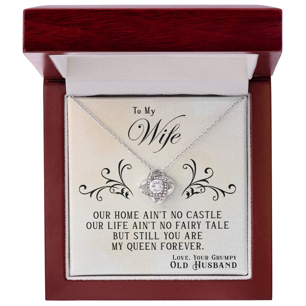 My Queen Forever Love Knot Necklace-[Heartfelt Family Gift]