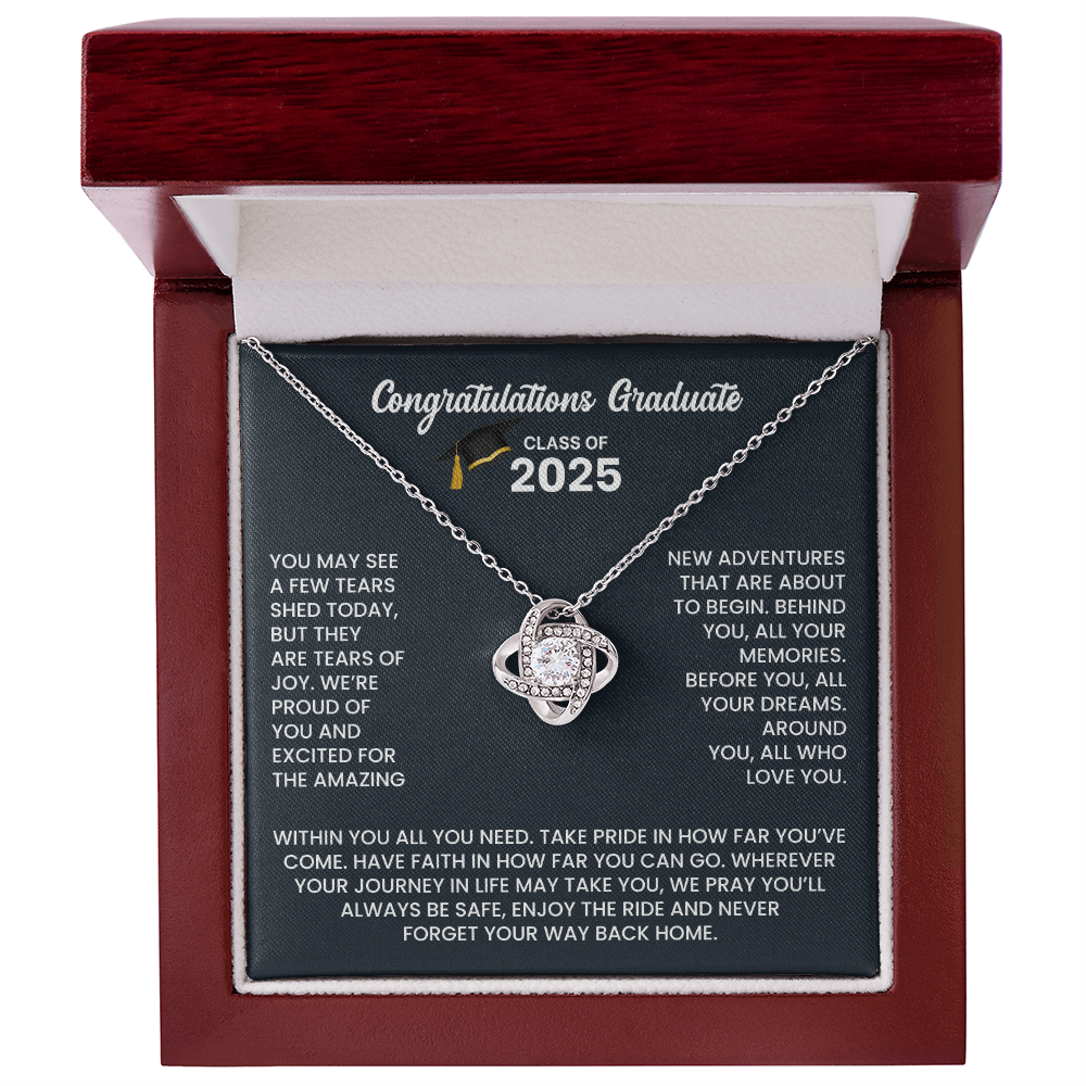 Class of 2025 Graduation Necklace - Love Knot