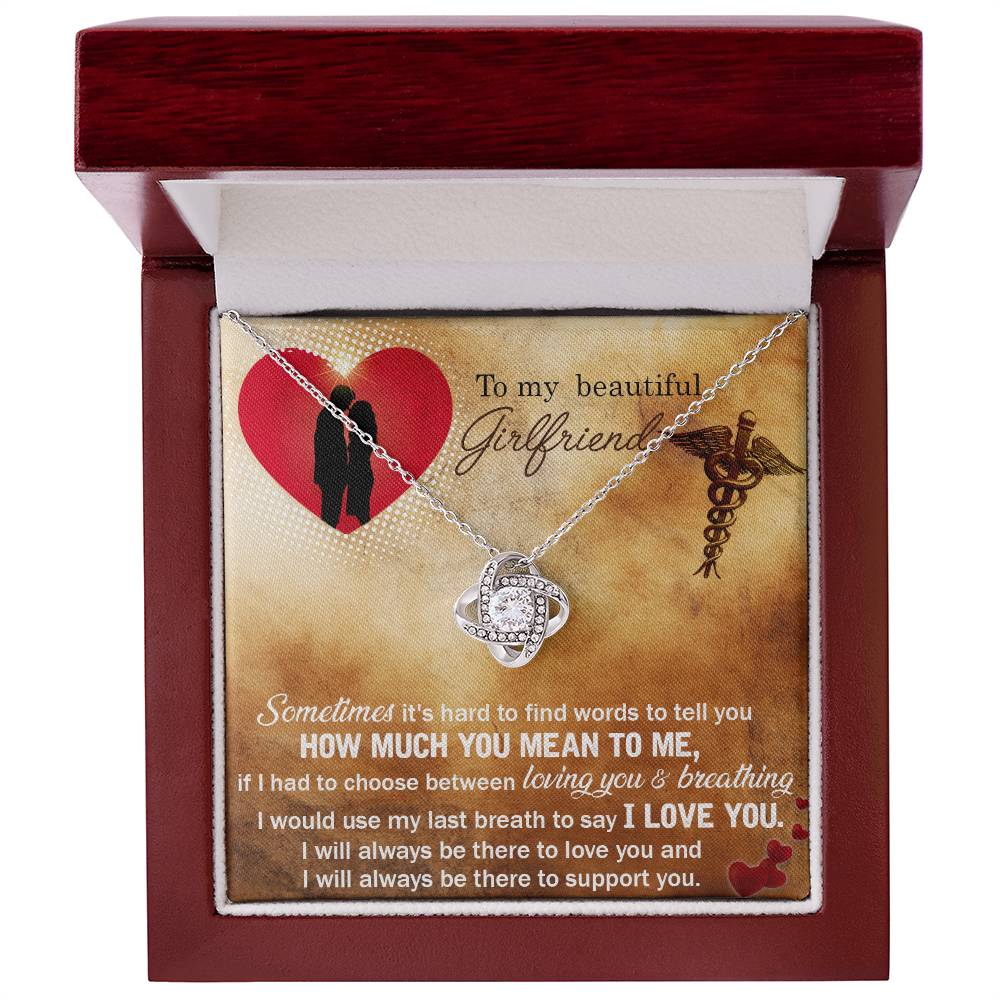 Nurse Girlfriend Knot Necklace-[Heartfelt Family Gift]