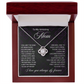 To My Mom Love Knot Necklace-[Heartfelt Family Gift]