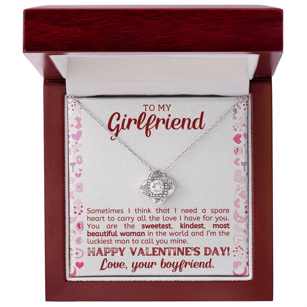 Valentines Day Necklace Gift for Girlfriend - To My Girlfriend Necklace-[Heartfelt Family Gift]