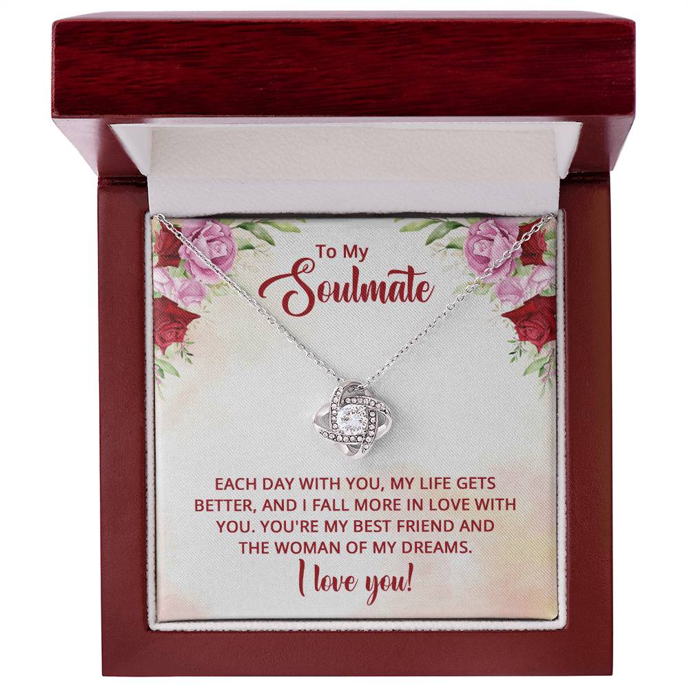 Soulmate Woman of My Dreams Knot Necklace-[Heartfelt Family Gift]
