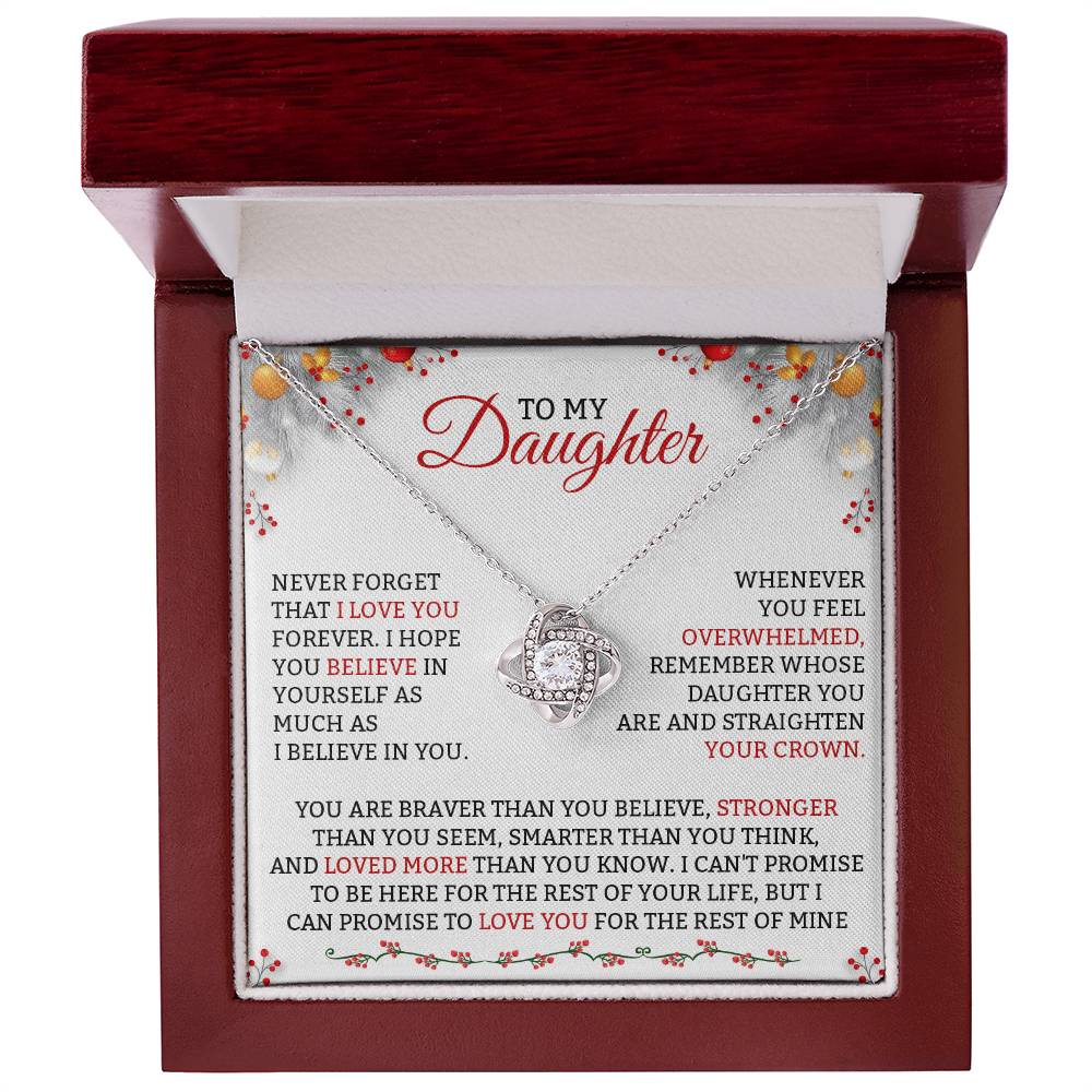Best Daughter Jewelry To My Daughter DadMom Gift Necklace-[Heartfelt Family Gift]