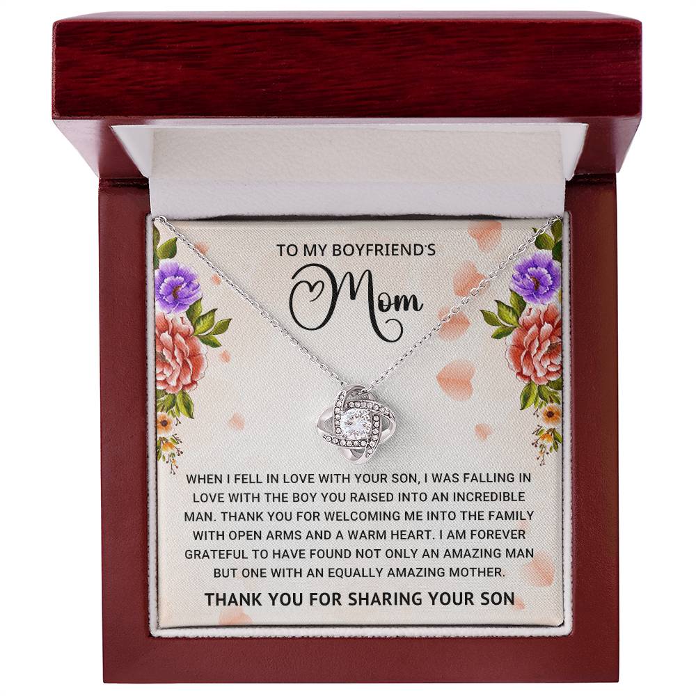 Boyfriend's Mom Love Knot Necklace Gift