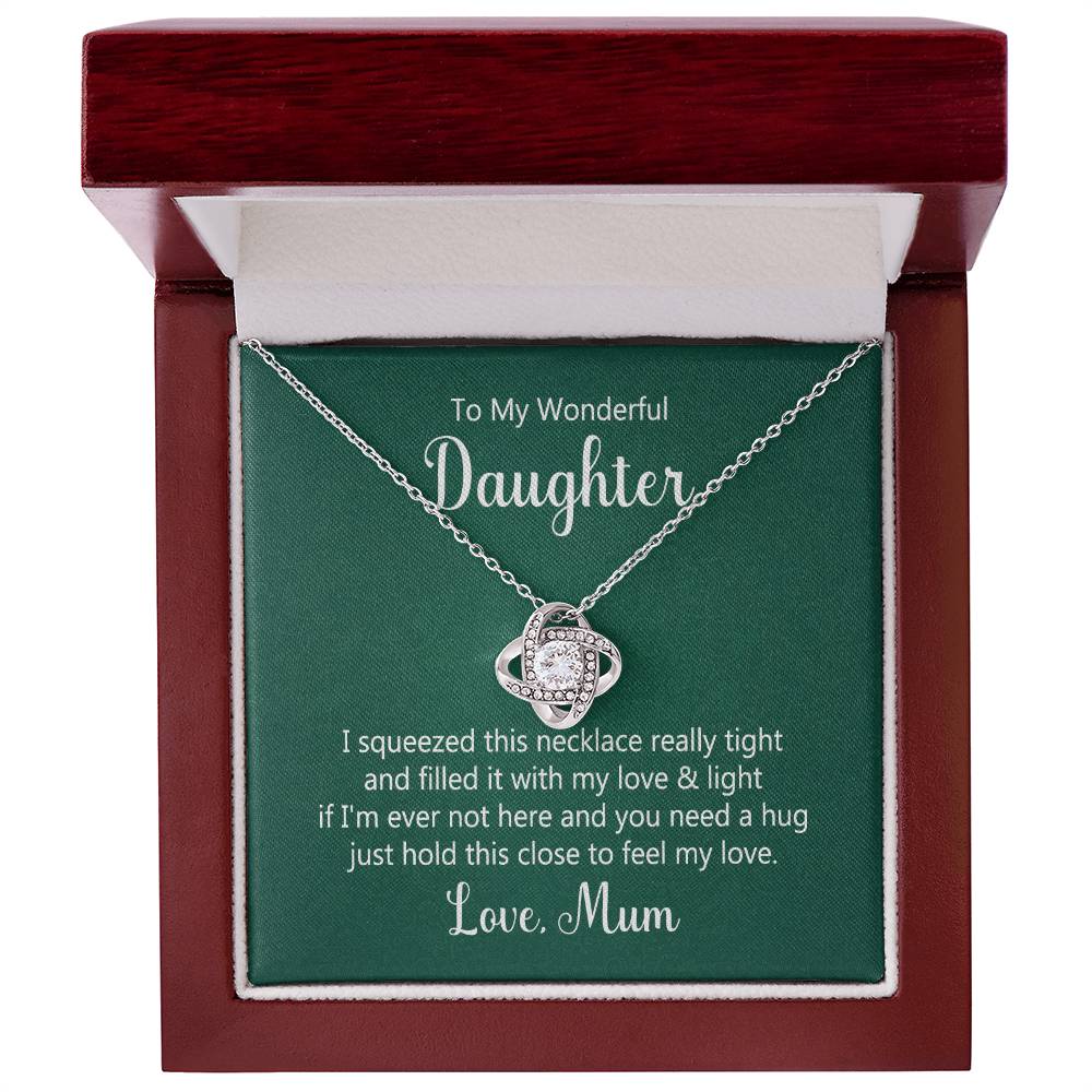 Daughter Knot Necklace - Perfect Gift for Your Wonderful Daughter-[Heartfelt Family Gift]