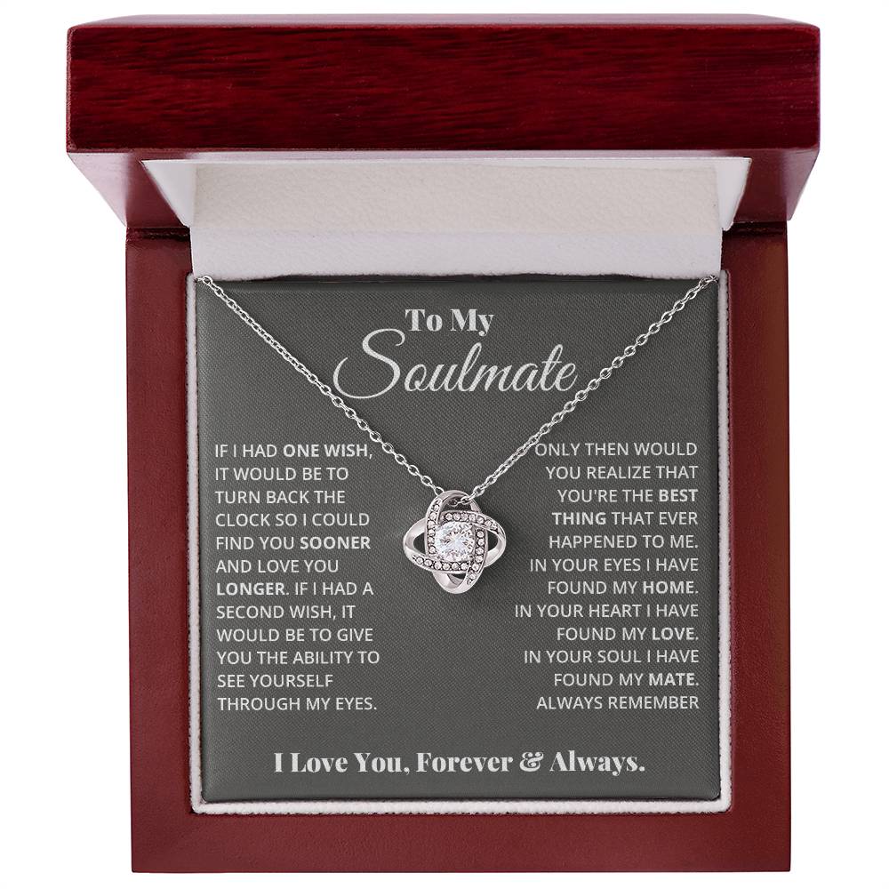 Soulmate Love Knot Necklace-[Heartfelt Family Gift]