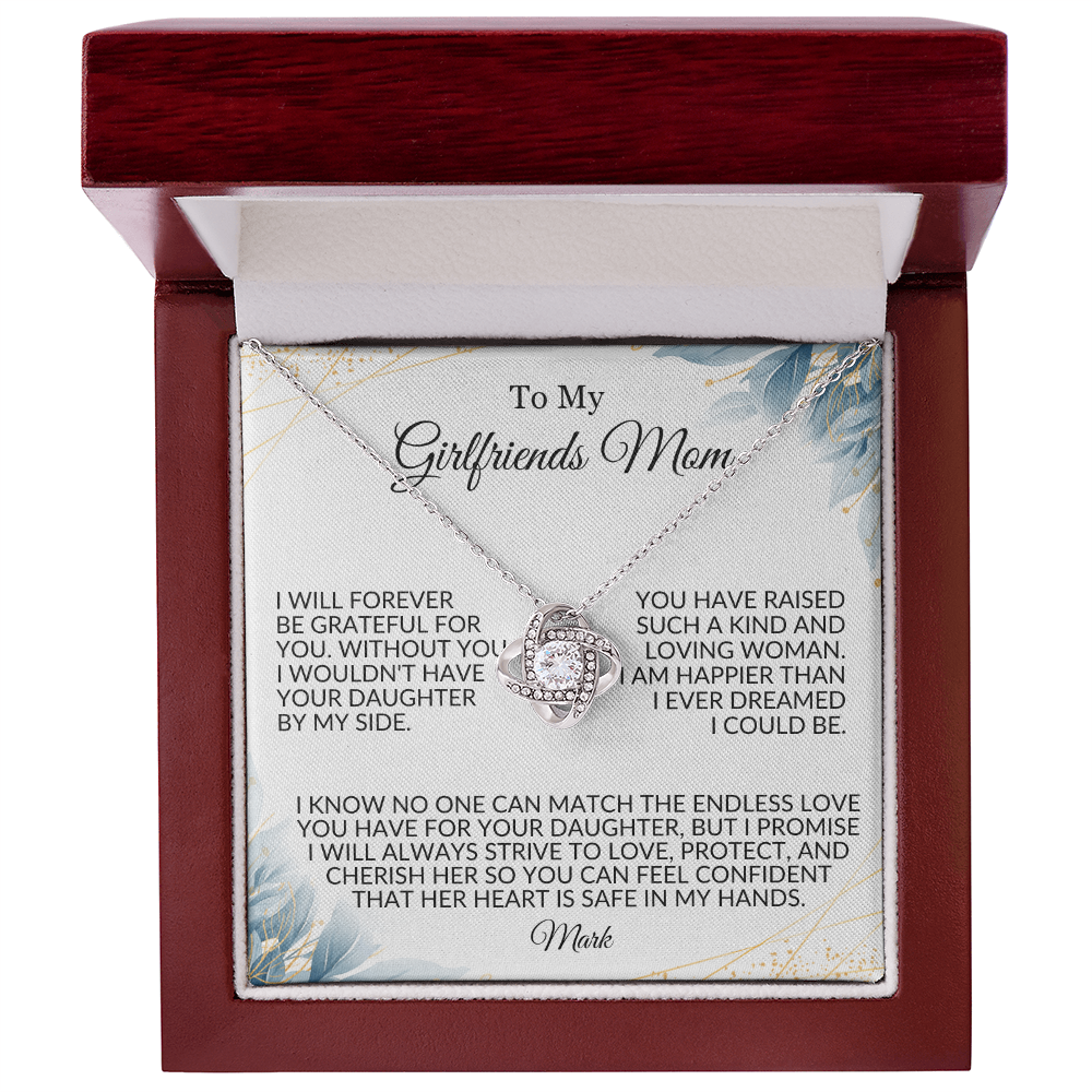 To My Girlfriend's Mom Love Knot Necklace