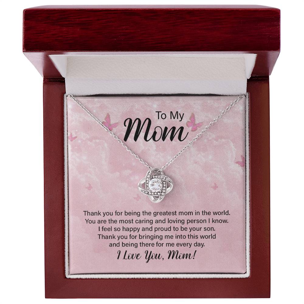 Mom Thank You Knot Necklace-[Heartfelt Family Gift]