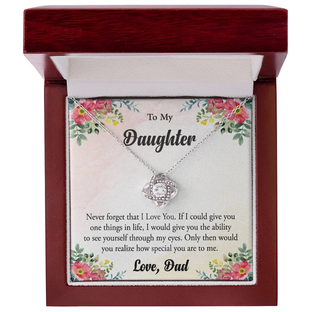 Daughter Love Knot Necklace