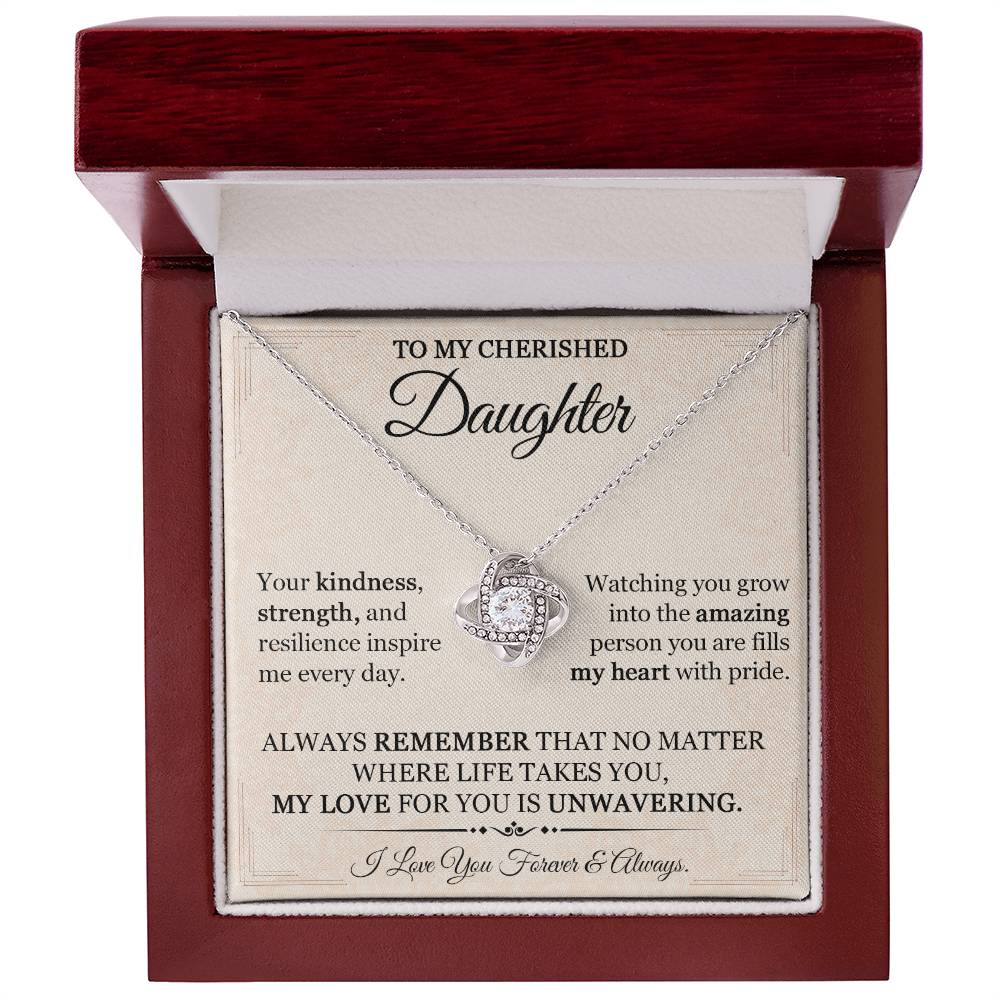 A Daughters Love Dads Jewelry Gift of a Lifetime - Daughter Necklace-[Heartfelt Family Gift]