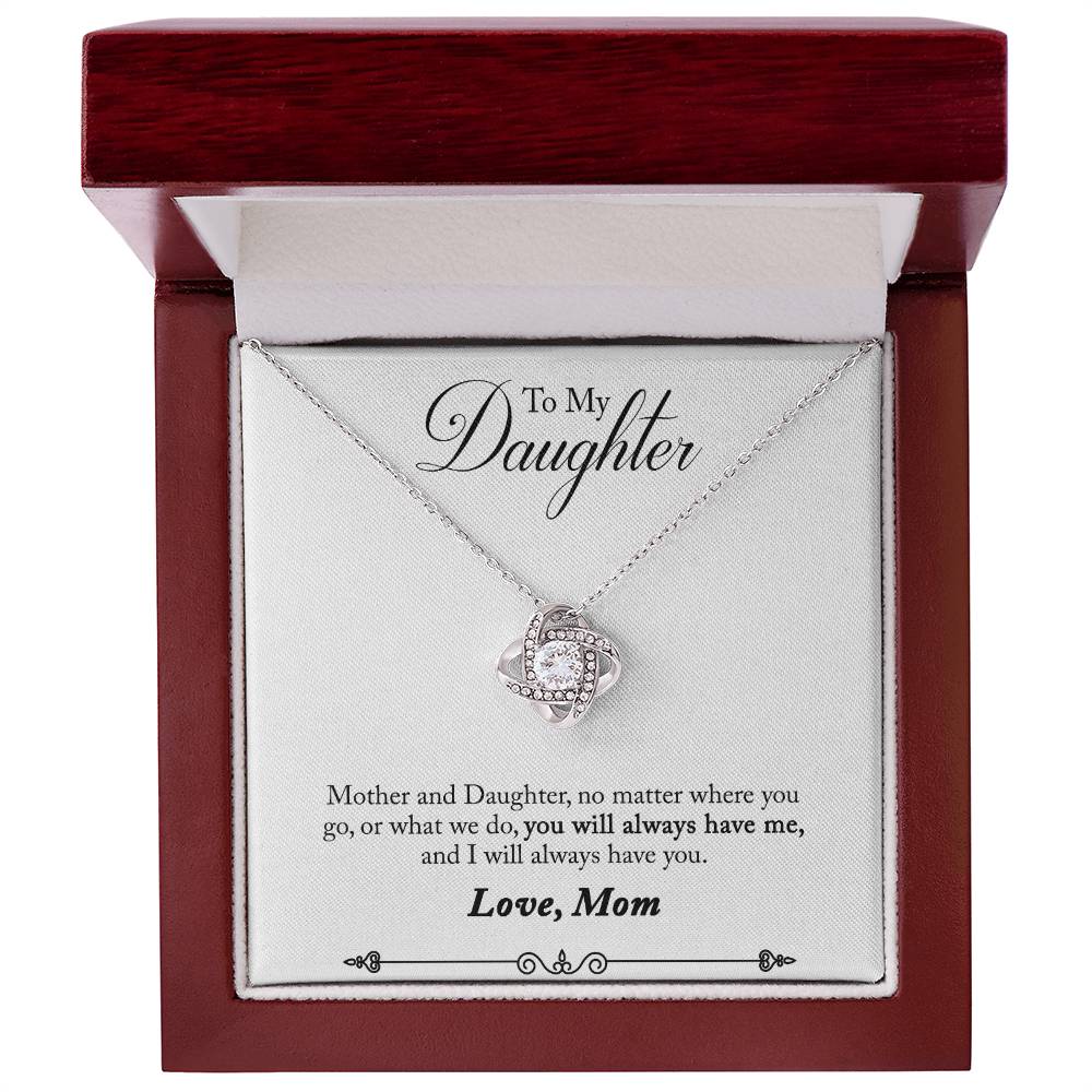 Mother and Daughter Knot Necklace-[Heartfelt Family Gift]
