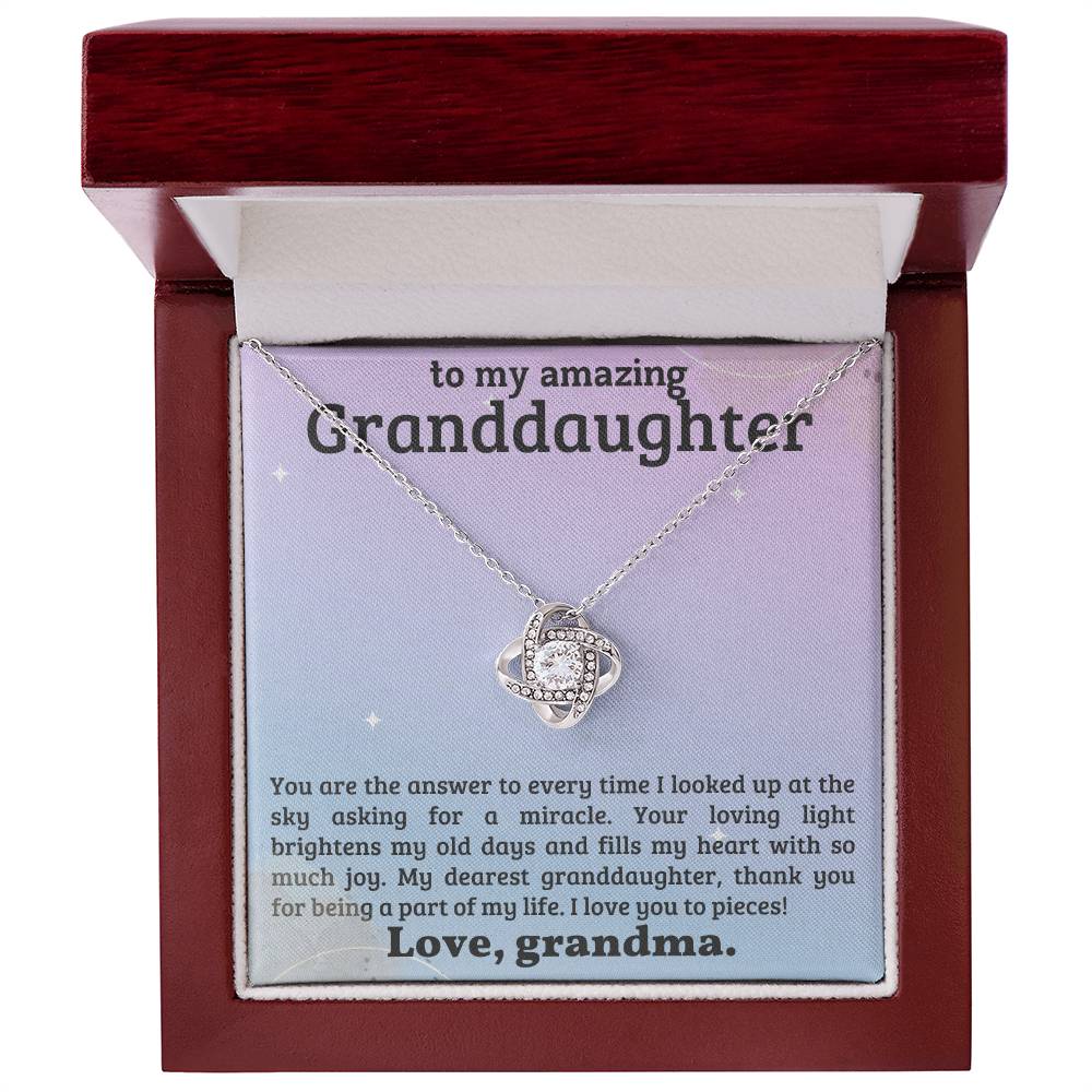 To My Granddaughter Necklace - Xmas Birthday Gift for Granddaughter-[Heartfelt Family Gift]