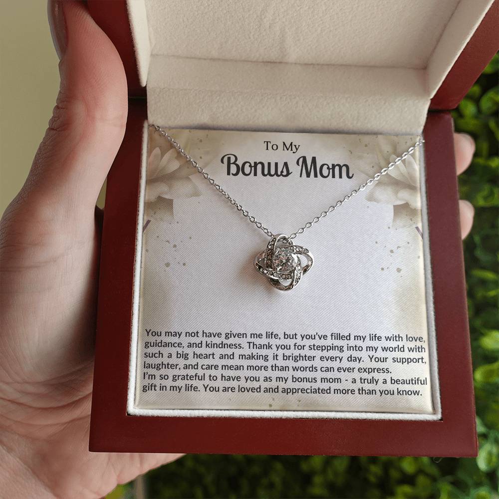 Bonus Mom Knot Necklace Gift