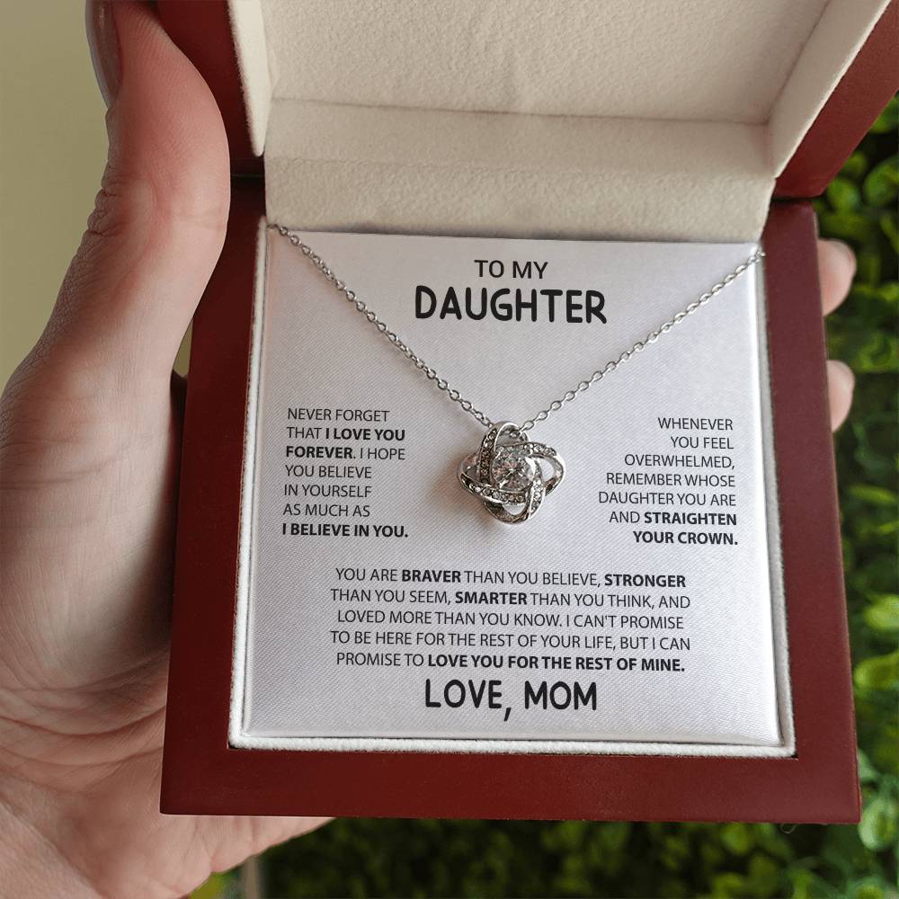 Daughter Love Knot Necklace
