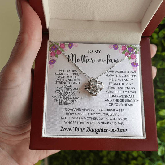 Mother in law Love Knot Necklace Gift