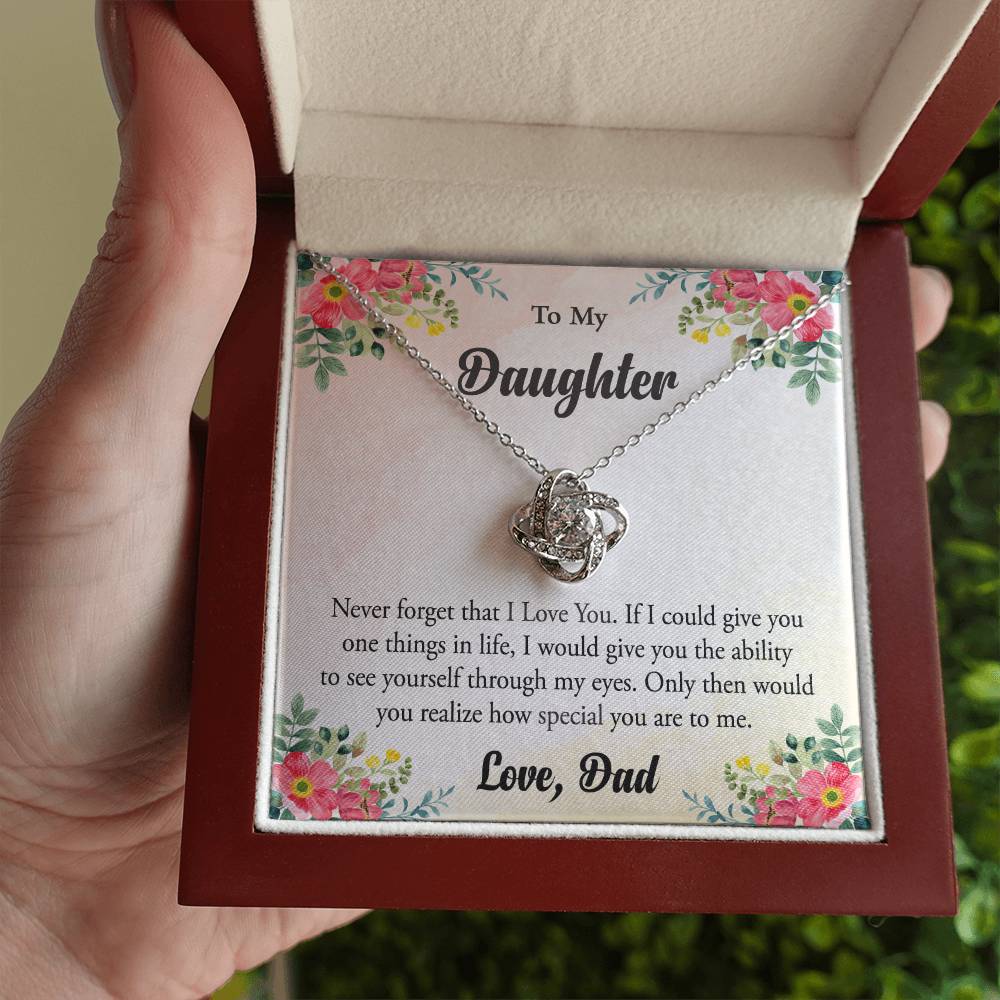 Daughter Love Knot Necklace