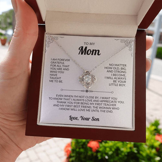 To Mom from Son Heart Necklace Gift