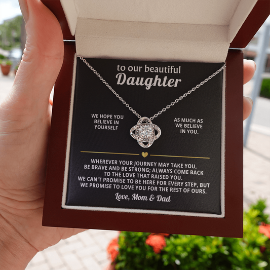 Heart Necklace Gift from Mom Dad