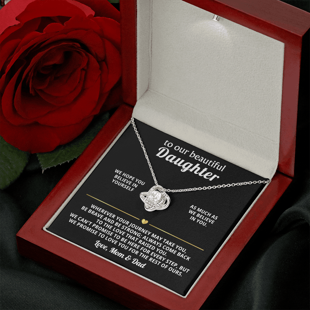 Heart Necklace Gift from Mom Dad