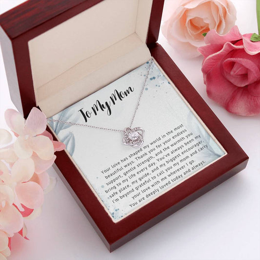 Mom Love Knot Necklace Gift