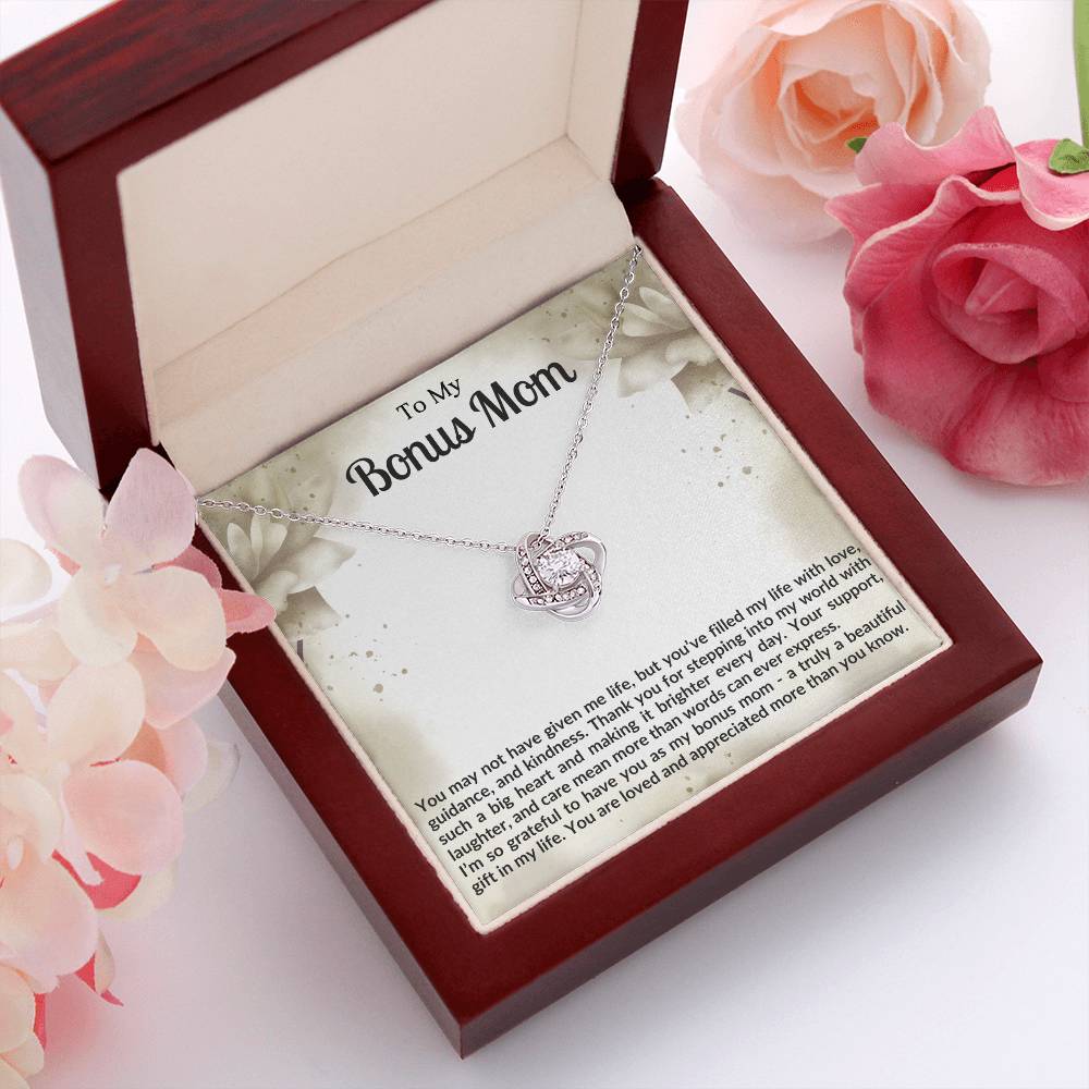 Bonus Mom Knot Necklace Gift
