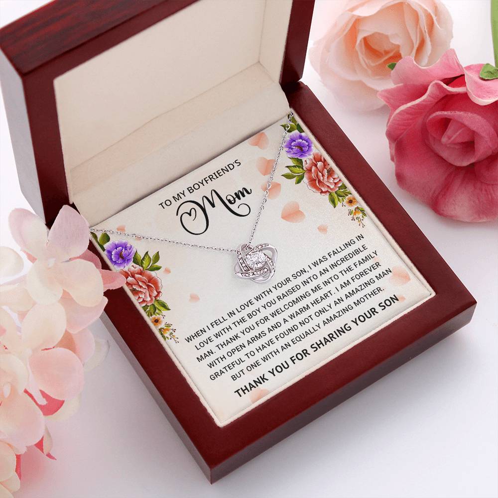 Boyfriend's Mom Love Knot Necklace Gift