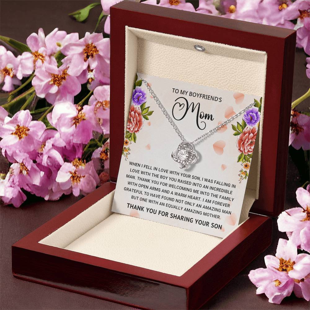 Boyfriend's Mom Love Knot Necklace Gift