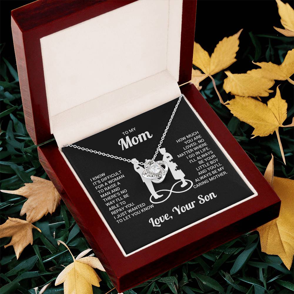 To Mom from Son Heart Necklace Gift