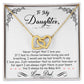 Interlocking Hearts Necklace for Daughter - Perfect Gift for Your Baby Girl-[Heartfelt Family Gift]
