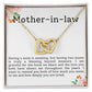 Mother in Law Interlocking Hearts Necklace-[Heartfelt Family Gift]