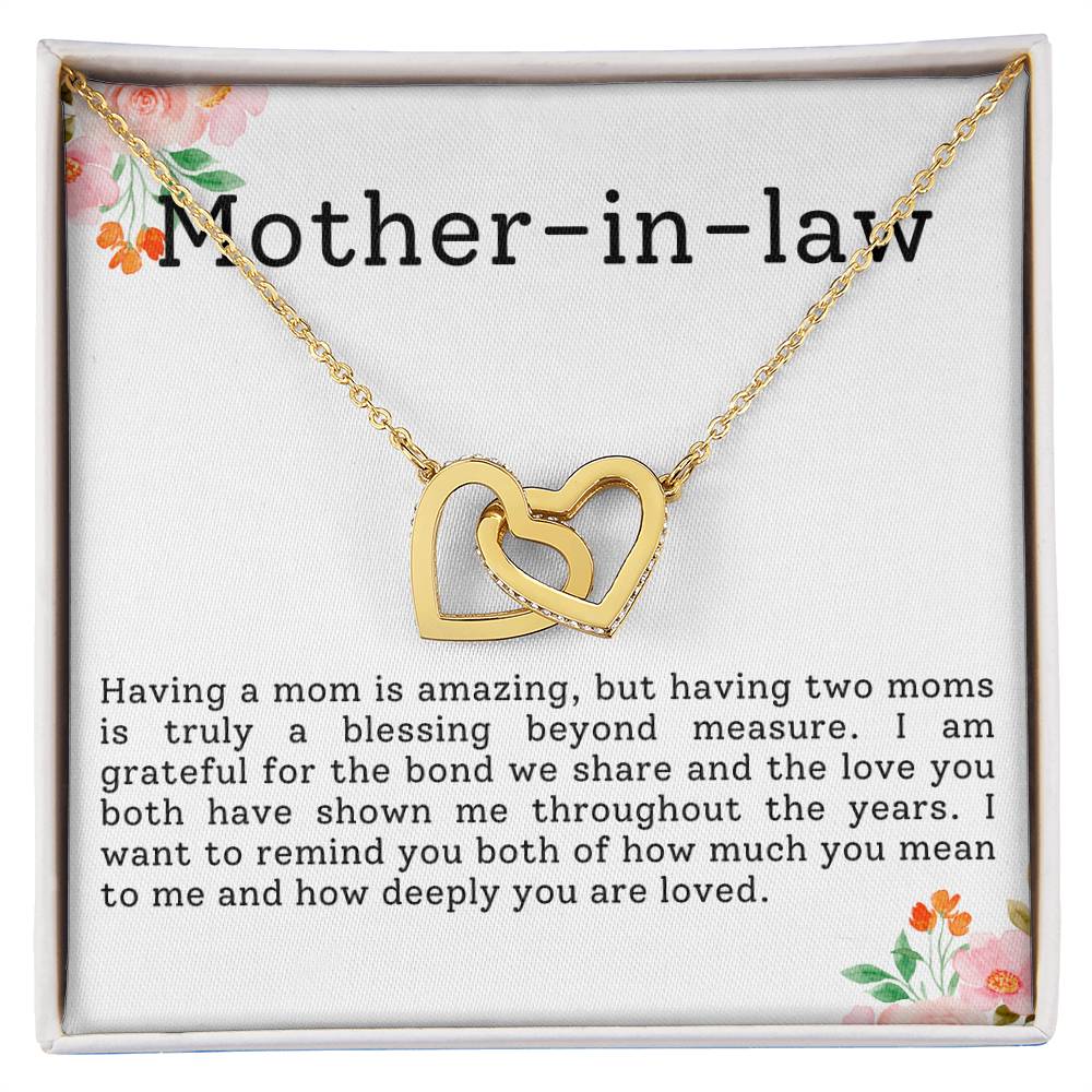Mother in Law Interlocking Hearts Necklace-[Heartfelt Family Gift]